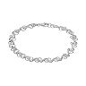 1/4 Carat T.W. Diamond Sterling Silver Heart Bracelet
