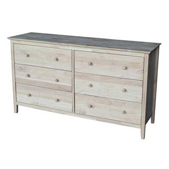 International Concepts 6-Drawer Dresser