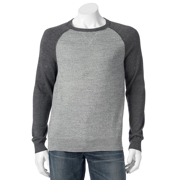 Kohls mens best sale crew neck sweaters