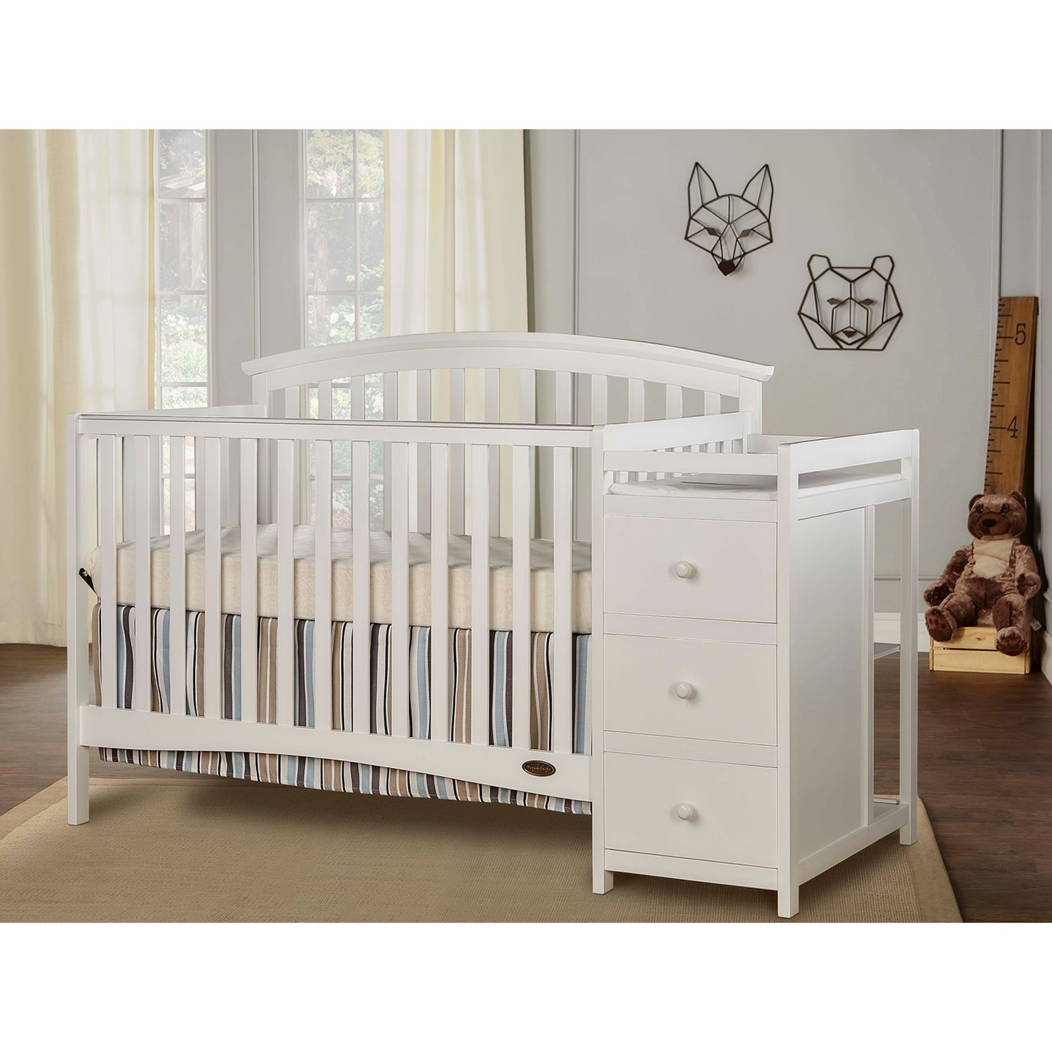 kohls cribs with changing table