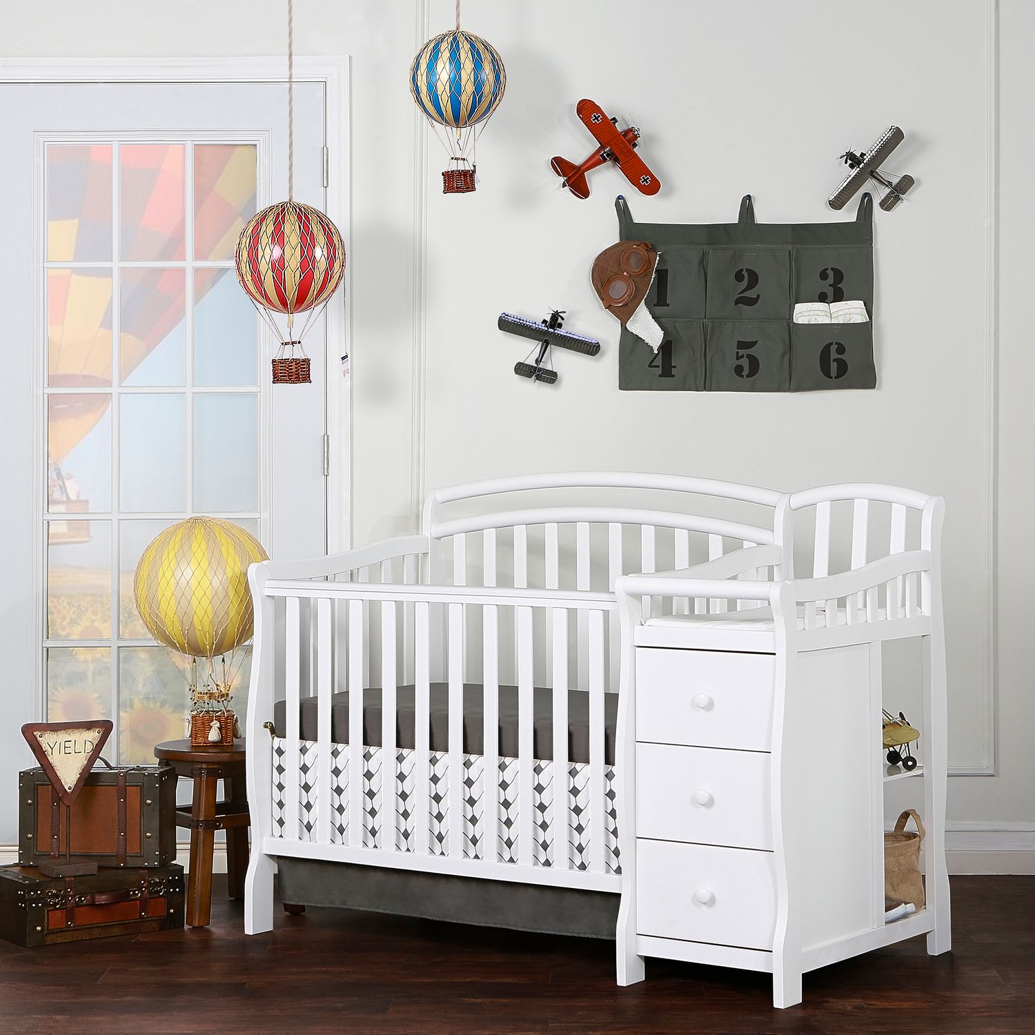 kohls cribs with changing table