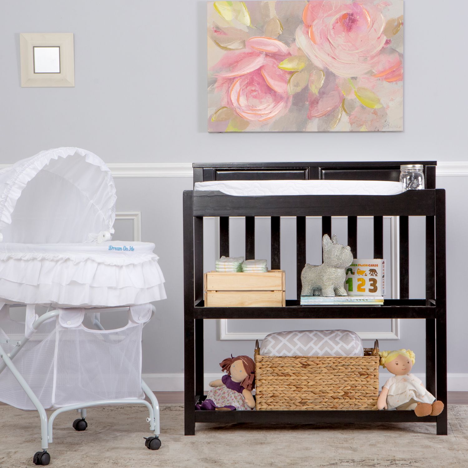 kohls cribs with changing table