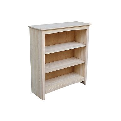 International Concepts Shaker 3-Shelf Bookcase