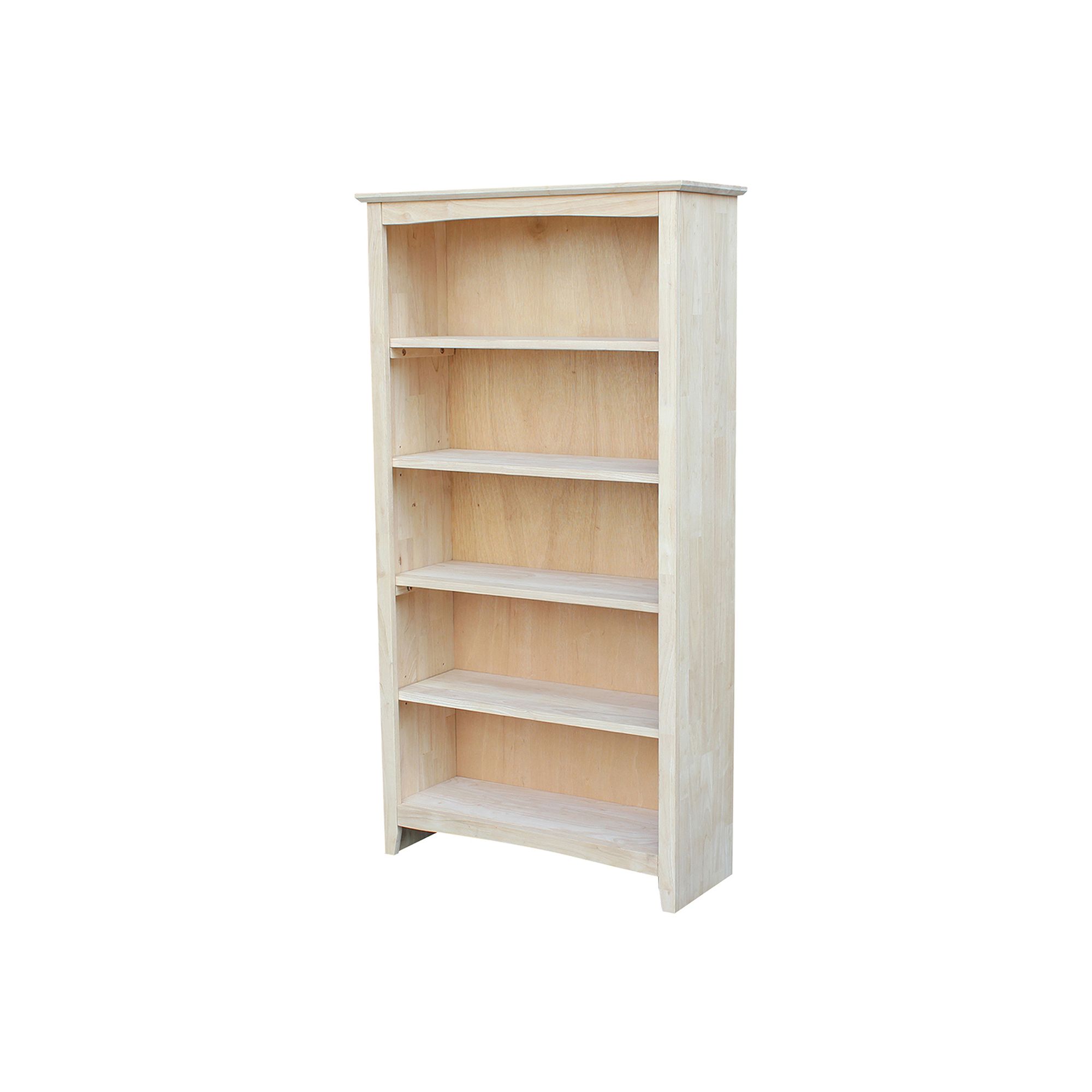 International Concepts Shaker 5-Shelf Bookcase, Brown