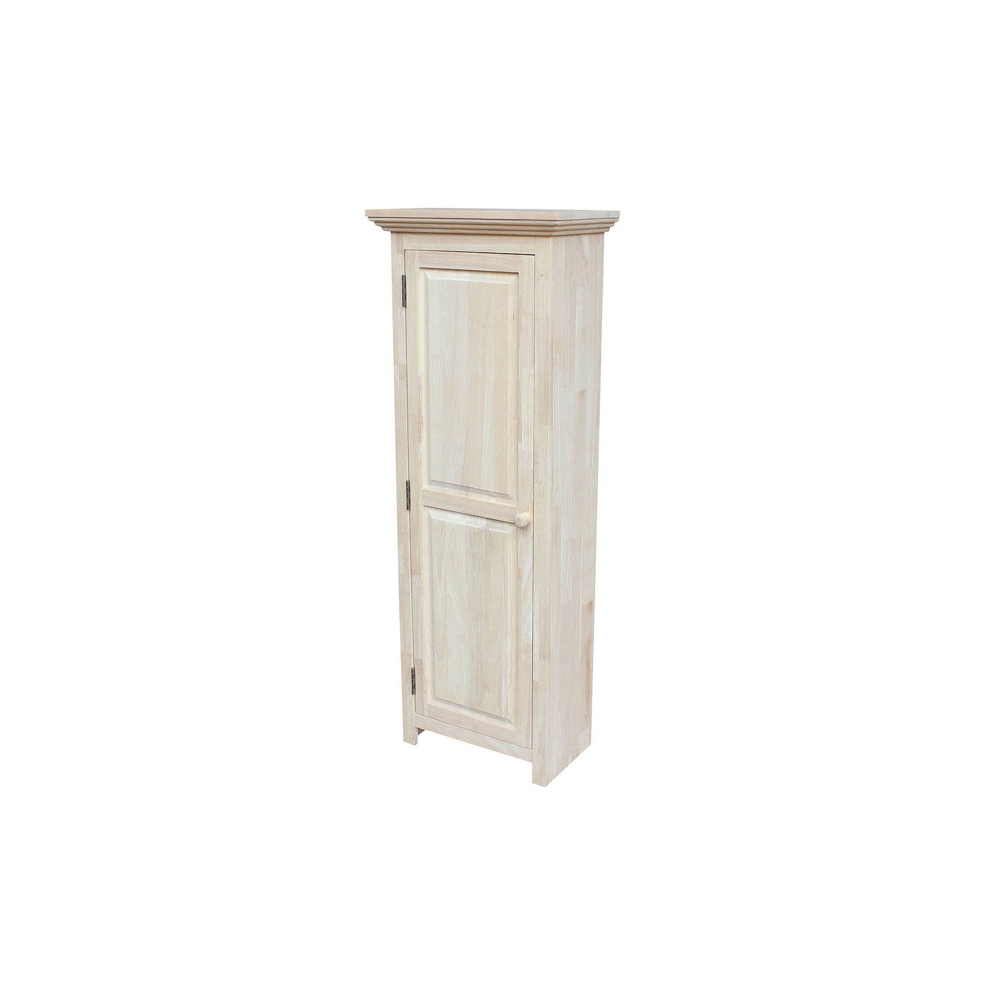 International Concepts Unfinished 6-Shelf Storage Cabinet, Brown