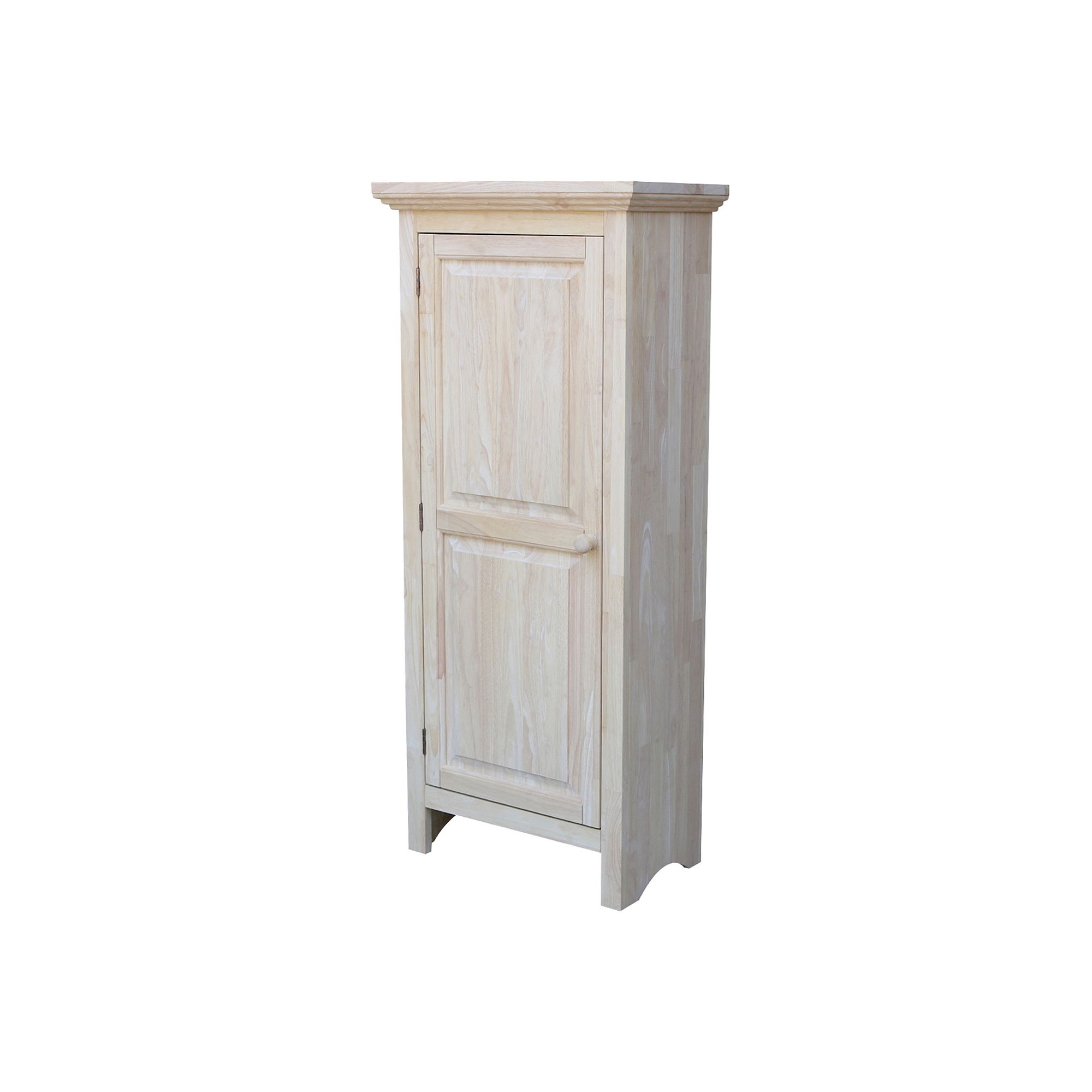 International Concepts Unfinished 4-Shelf Storage Cabinet, Brown