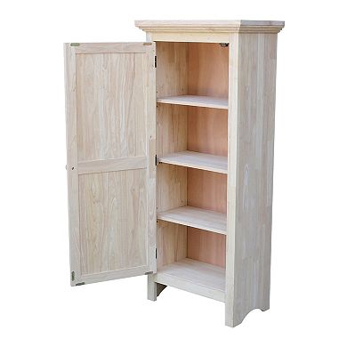International Concepts Unfinished 4-Shelf Storage Cabinet