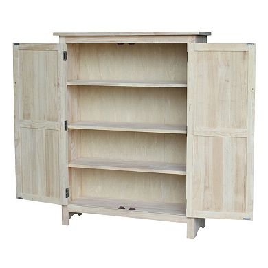 International Concepts 4-Shelf Storage Cabinet