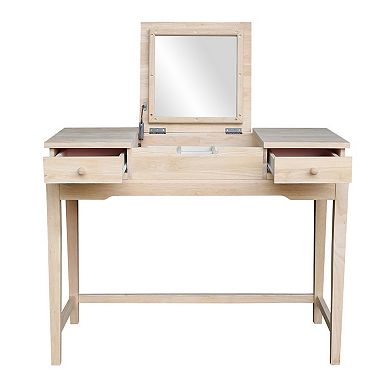 International Concepts 2-piece Vanity Table & Bench Set