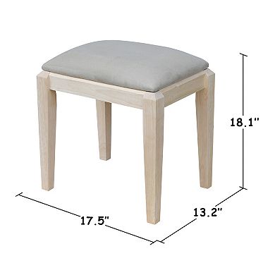 International Concepts 2-piece Vanity Table & Bench Set