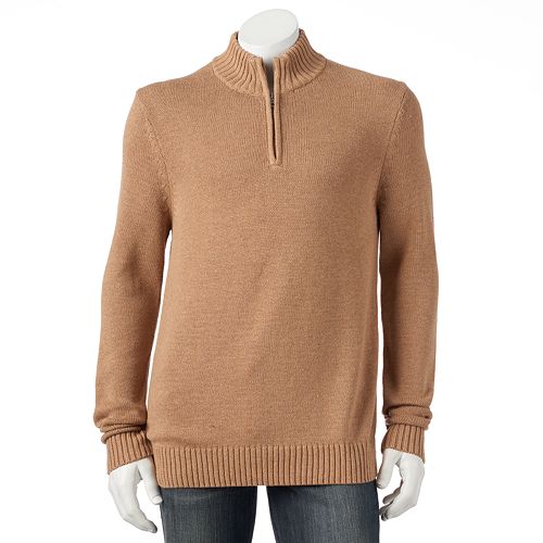Men's Croft & Barrow Solid Quarter-Zip Sweater