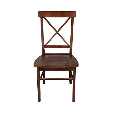 International Concepts 2-piece X-Back Chair Set