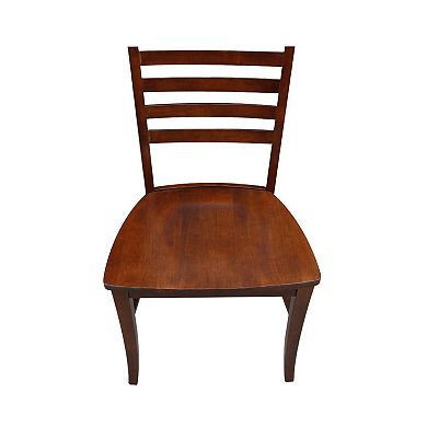 International Concepts 2-piece Cosmo Roma Espresso Chair Set