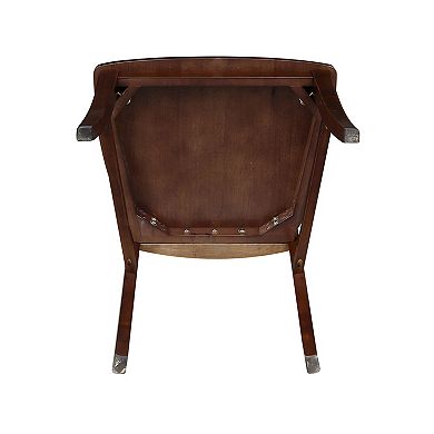 International Concepts 2-piece Cosmo Roma Espresso Chair Set