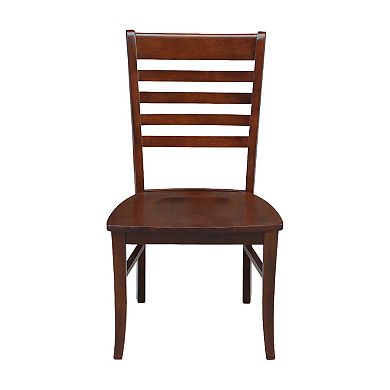 International Concepts 2-piece Cosmo Roma Espresso Chair Set