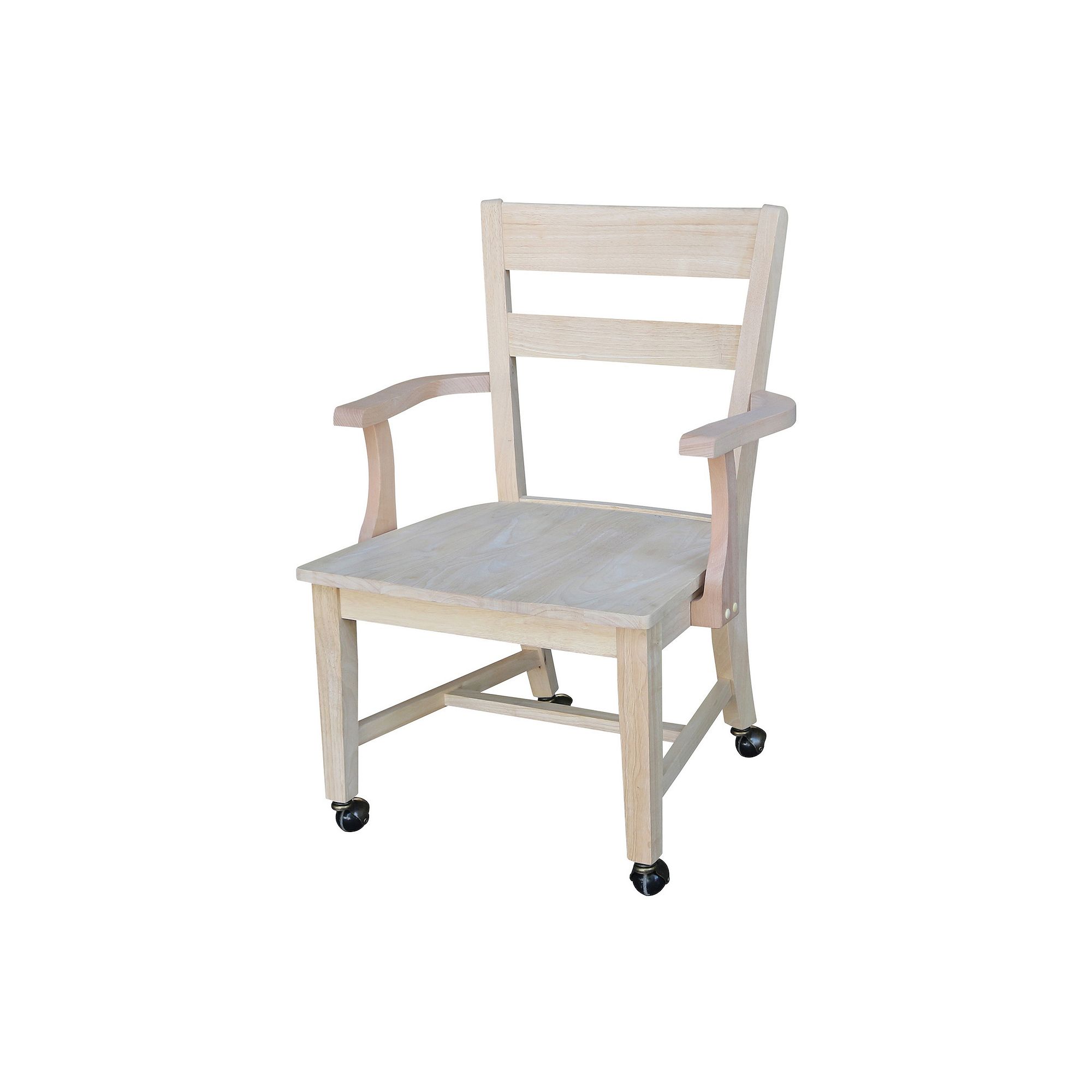 International Concepts Wheeled Dining Chair, Clrs