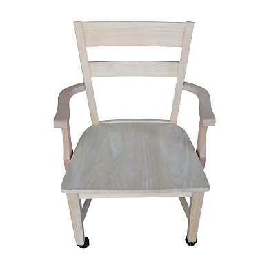 International Concepts Wheeled Dining Chair