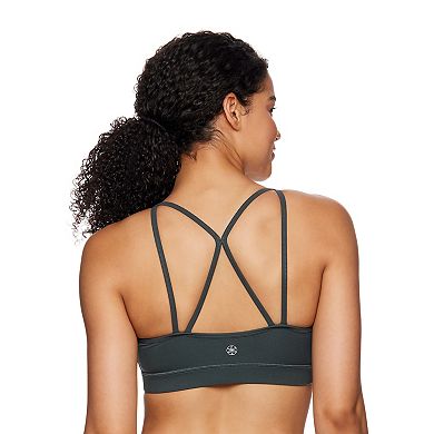 Gaiam Shine Wire-Free Medium-Impact Yoga Sports Bra