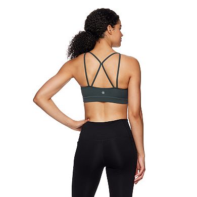 Gaiam Shine Wire-Free Medium-Impact Yoga Sports Bra