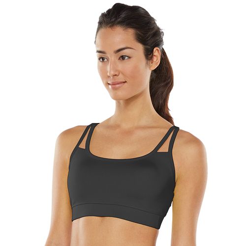 Gaiam Shine WireFree MediumImpact Yoga Sports Bra