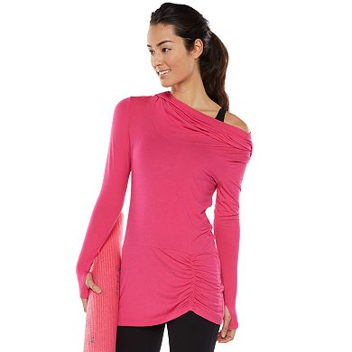 Women's Gaiam Studio to Street Balance Cowlneck Yoga Hoodie