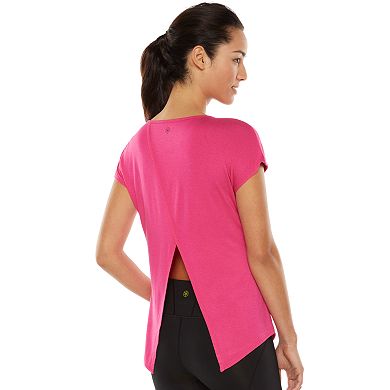 Women's Gaiam Studio to Street Journey Split-Back Yoga Top