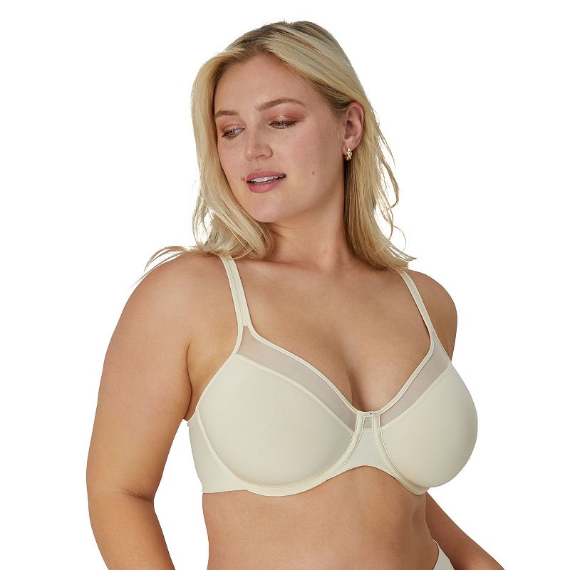 Bali One Smooth U Ultra Light Convertible Full Coverage T-Shirt Underwire Full Coverage Bra 3439, B, Beige