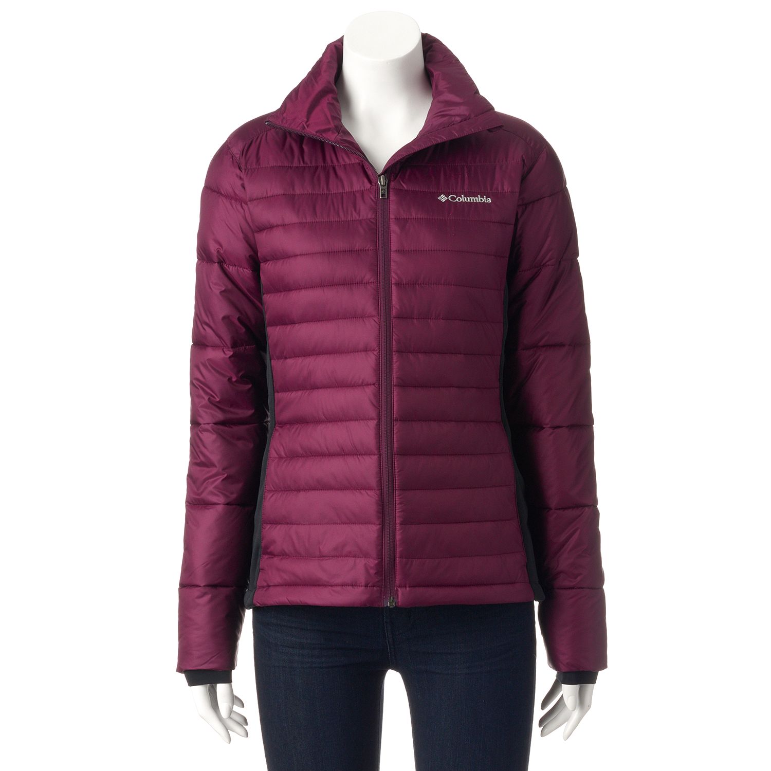 columbia women's powder pillow hybrid long jacket