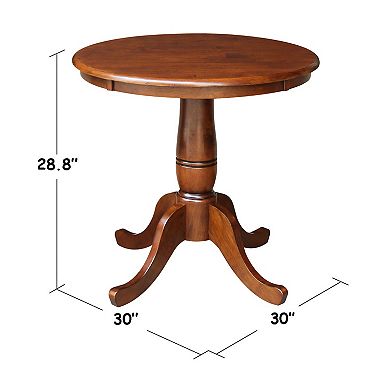 International Concepts 30'' Round Pedestal Table