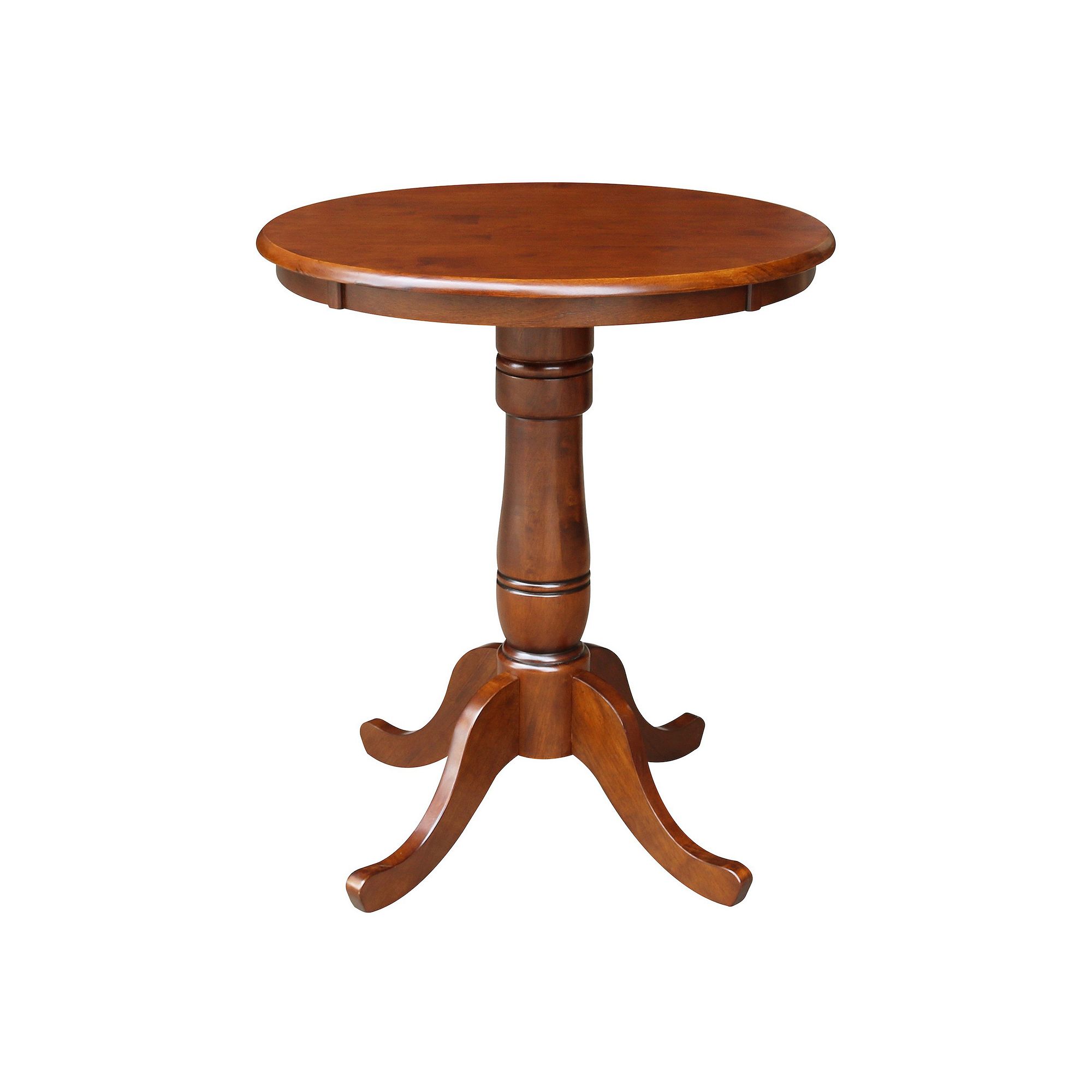 International Concepts 36 Round Pedestal Table, Brown