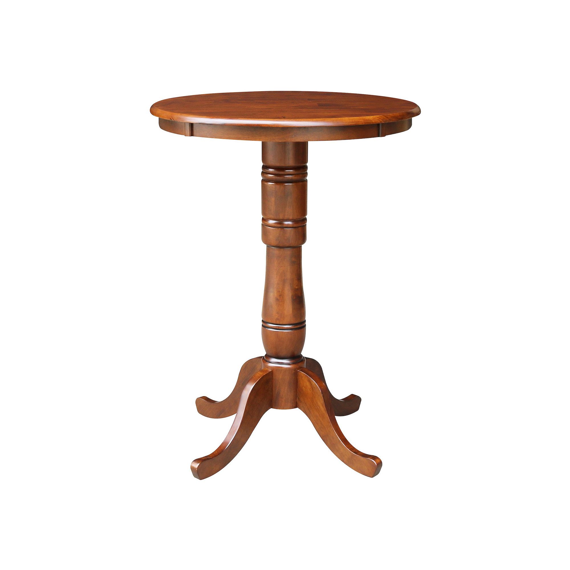 International Concepts 42 Round Pedestal Table, Brown