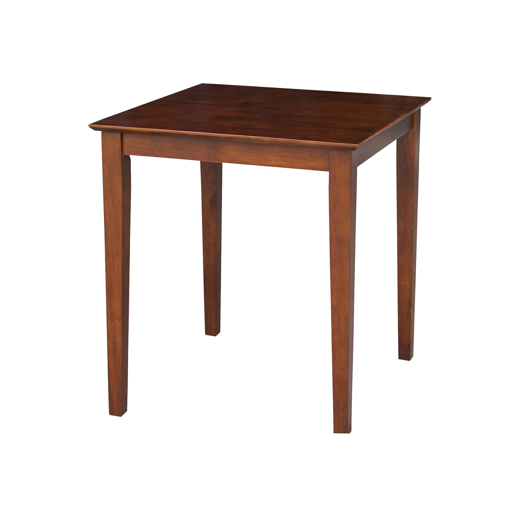 International Concepts Shaker Leg Counter Height Table, Brown