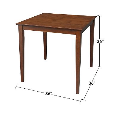 International Concepts Shaker Leg Counter Height Table
