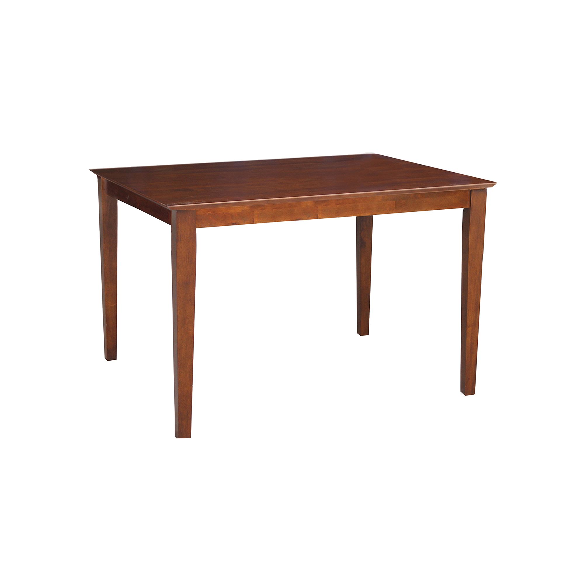 International Concepts Shaker Leg Table, Brown