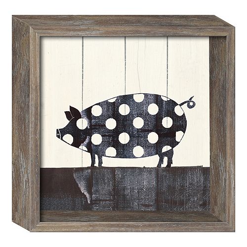 Polka Dot Pig Wall Decor