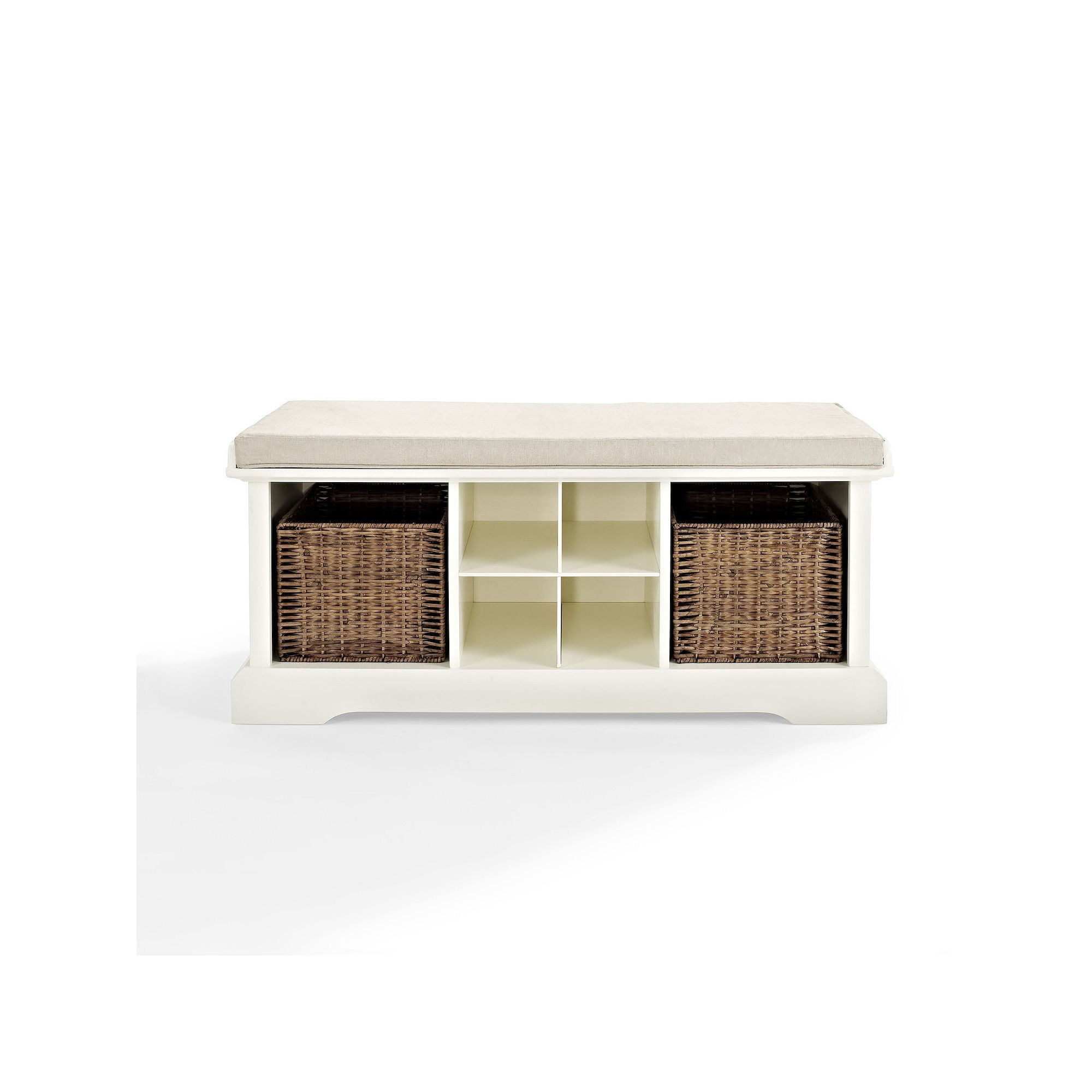 Crosley Brennan Entryway Storage Bench, White