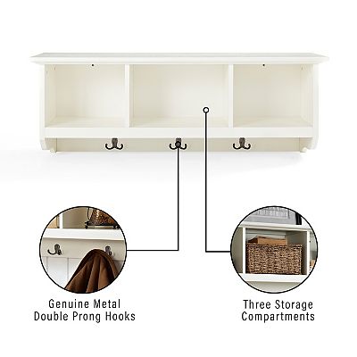 2 piece entryway bench and shelf set hotsell