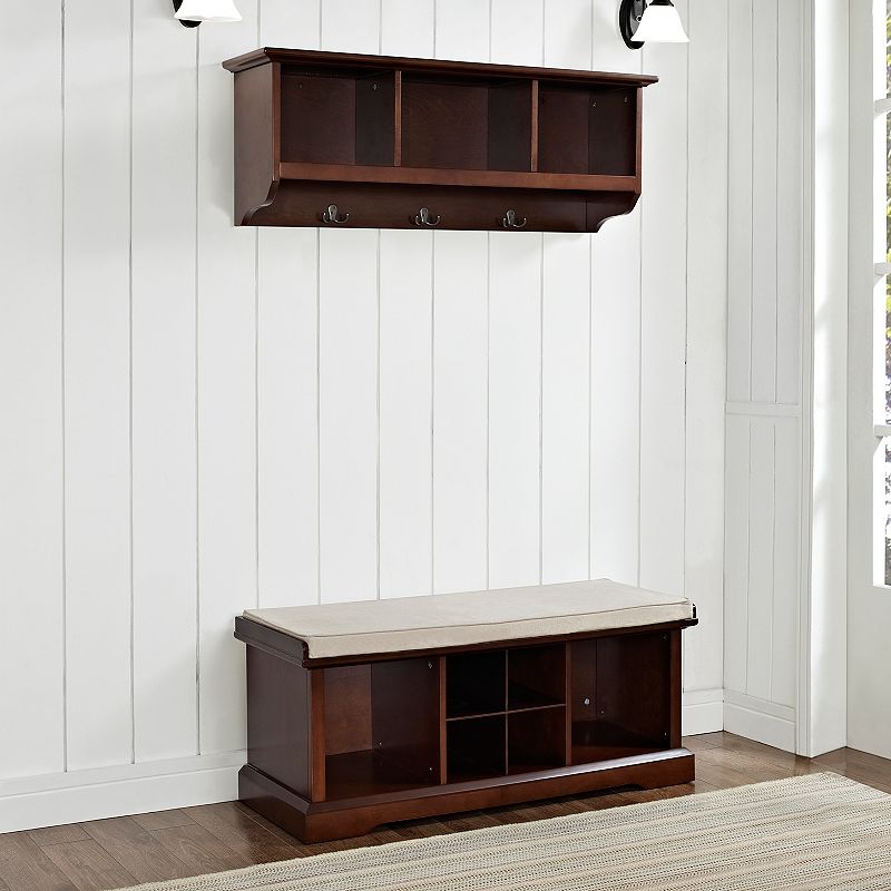 Crosley Furniture 2-piece Brennan Entryway Bench and Shelf Set, Clrs