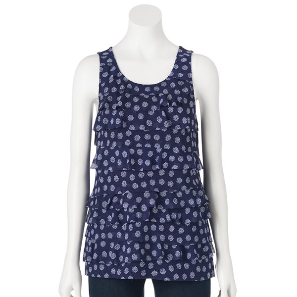 ELLE™ Tiered Chiffon Tank - Women's