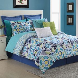 Fiesta Tile Reversible Duvet Cover Set