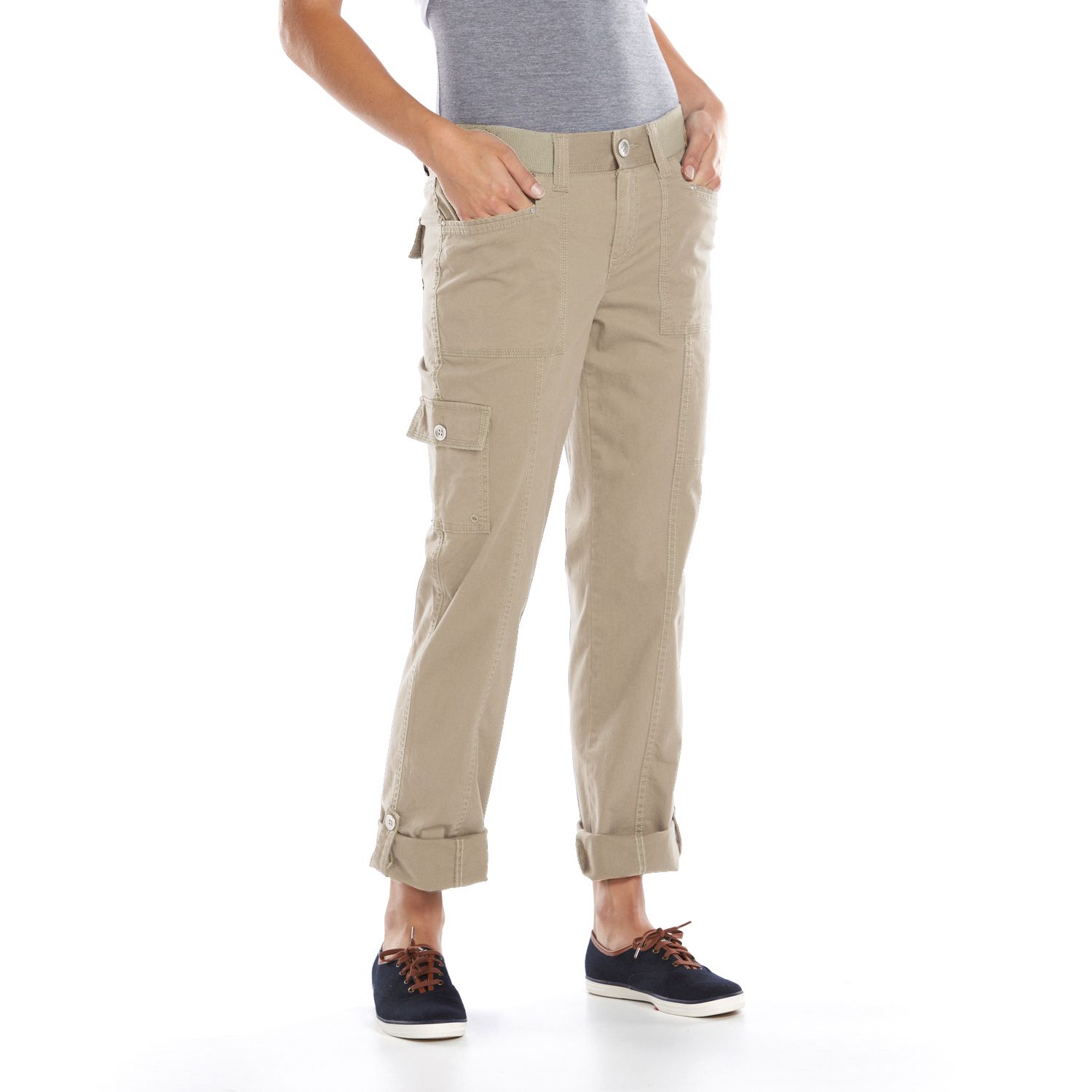 women's roll up cargo pants