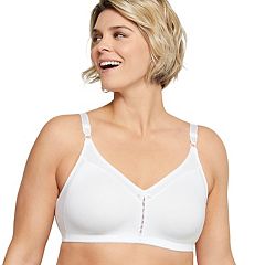 Bali Double Support Cotton Wirefree Bra, White, 36D at