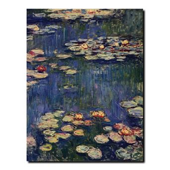 "Water Lilies" Canvas Wall Art by Claude Monet