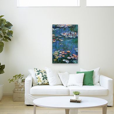 "Water Lilies" Canvas Wall Art by Claude Monet