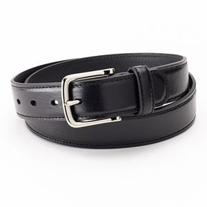 Dockers® Drop-Edge Stitched Black Leather Belt - Men