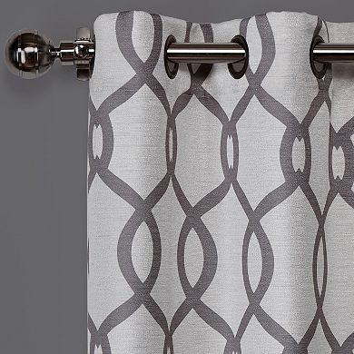 Exclusive Home Exclusive Home Kochi Light Filtering Linen Blend Grommet Top Curtain Panel Pair, 54"x96", Burgundy