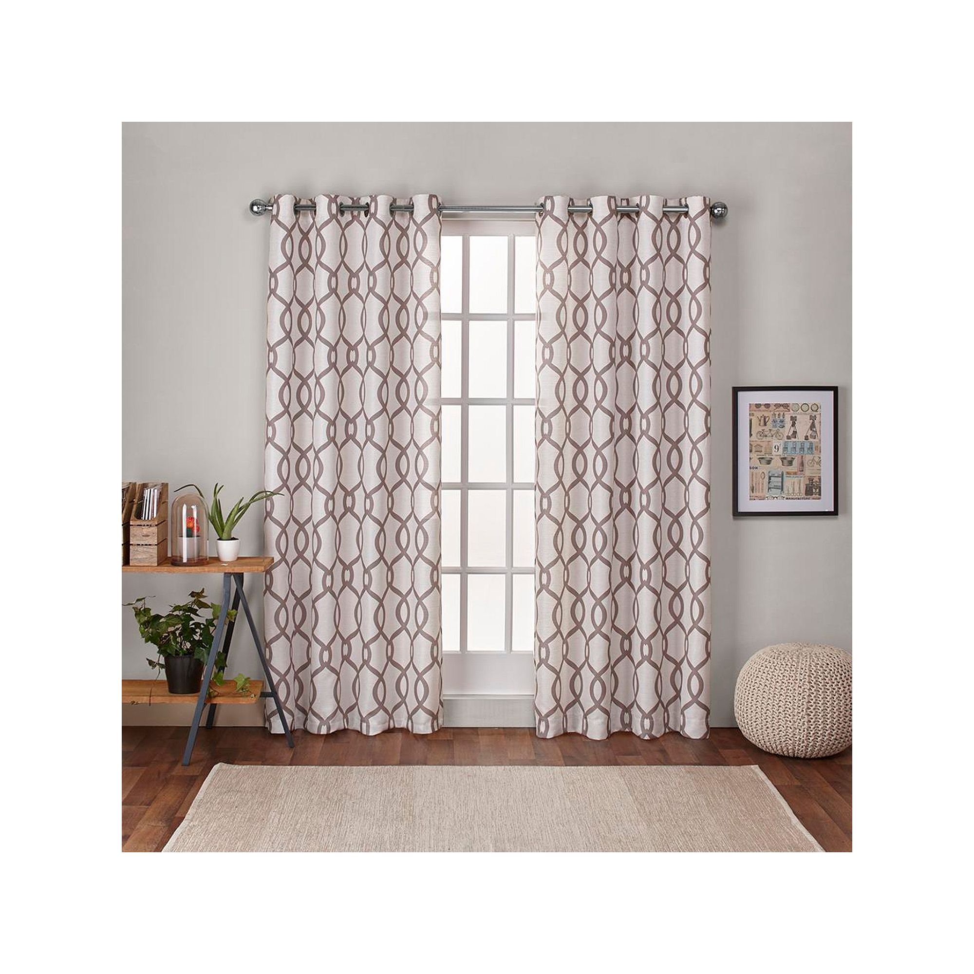 Exclusive Home Exclusive Home Kochi Light Filtering Linen Blend Grommet To