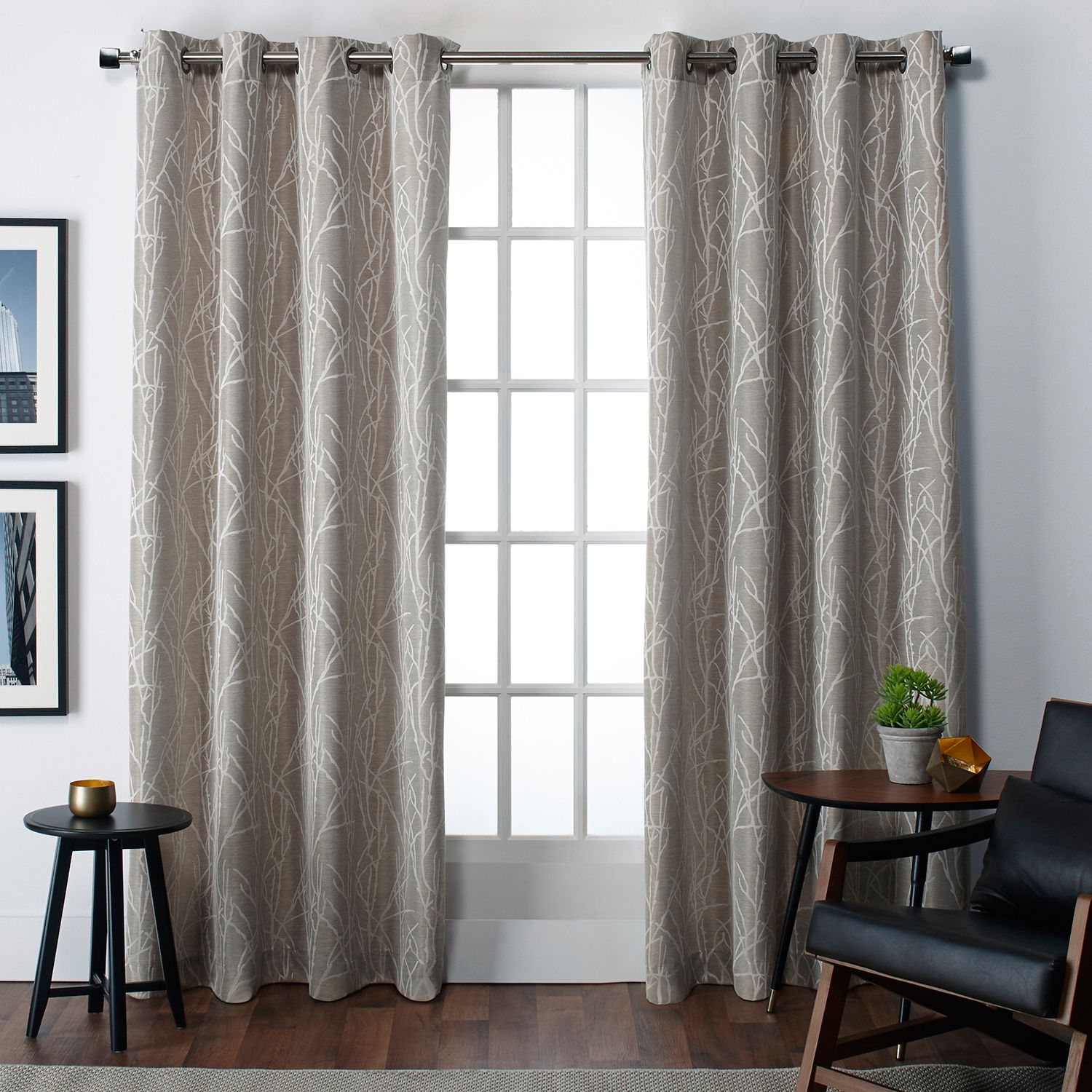 Exclusive Home 2-pack Finesse Grommet Top Window Curtains