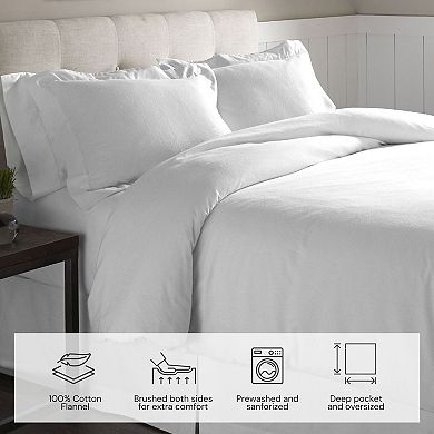 Celeste Home Solid Flannel Sheet Set