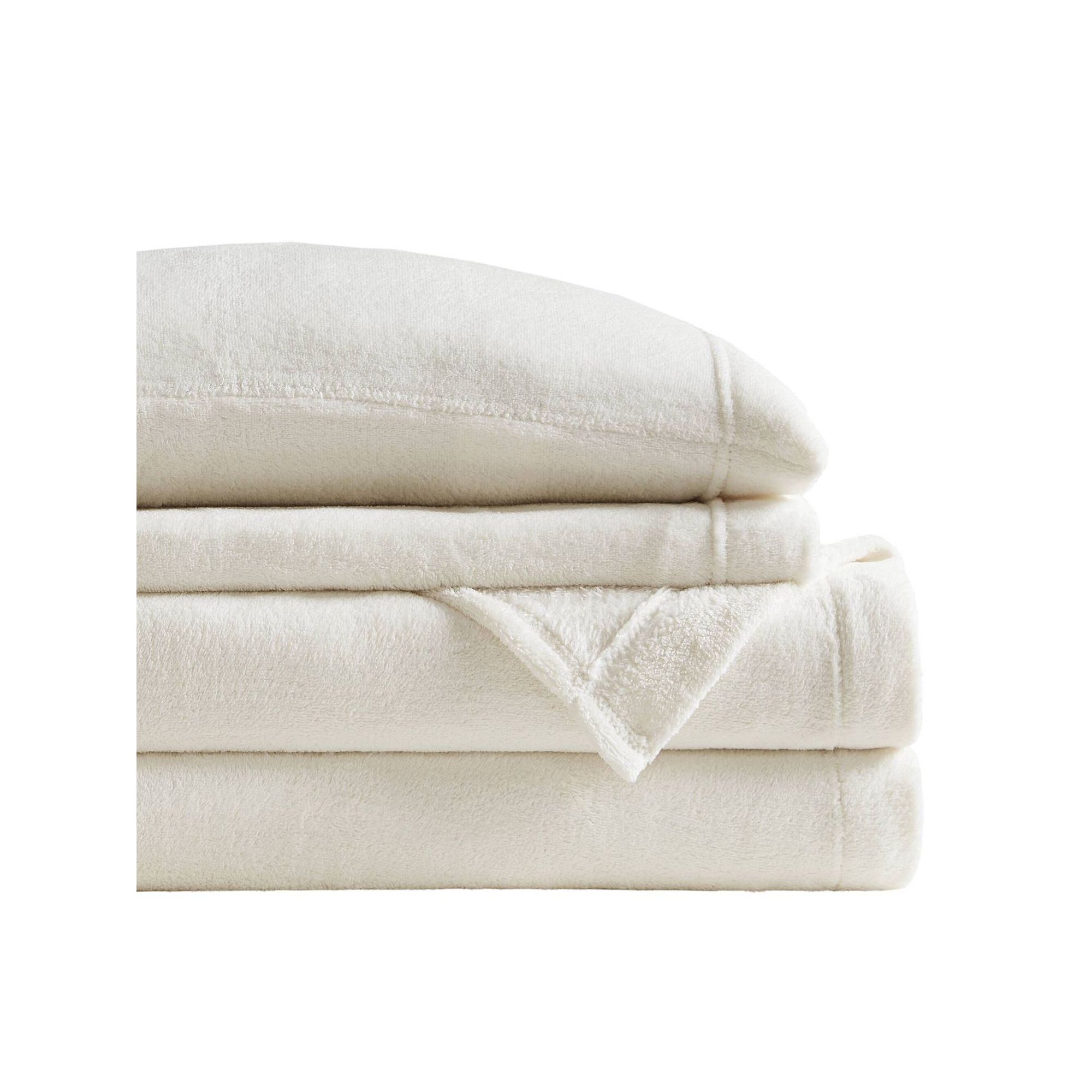 Sleep Philosophy Microplush Ultra Soft Sheet Set, Ivory